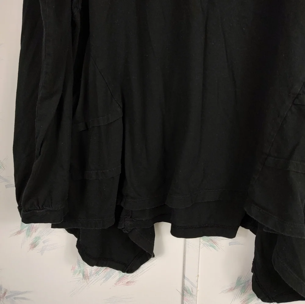 LOGO Lori Goldstein Black Long Sleeve Top L - Picture 10 of 10